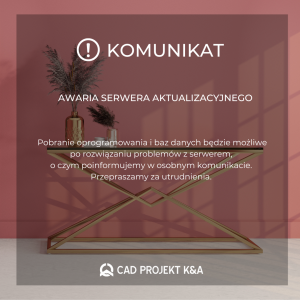 W dniu 31 01 2023 r w zwiazku z przygotowanie serwerow do planowanej aktualizacji moga wystapic czasowe problemy z funkcjonowaniem aktualizatora internetowego do godz 1000