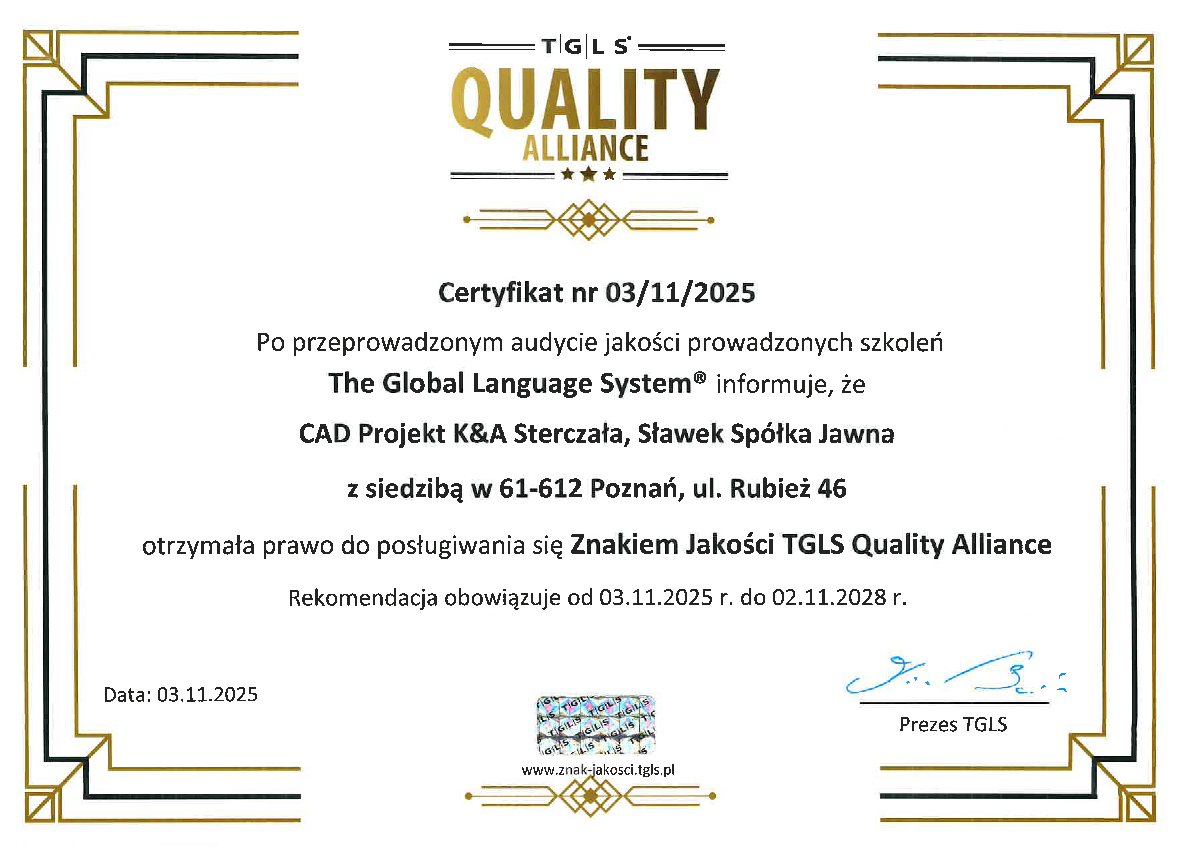 certyfikat quality